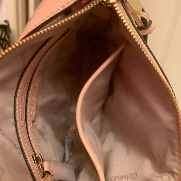 Calvin Klein Pink Leather Crossbody Bag - Picture 9 of 14
